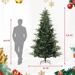 Pre-Lit Slim Aspen Fir Artificial Christmas Tree | 350 UL Clear Lights, Metal Stand -Northlight Sale GUEST c207b9a0 7a67 45d5 b86c 24f344620223