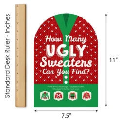 Big Dot Of Happiness Ugly Sweater - Holiday And Christmas Party Scavenger Hunt - 1 Stand And 48 Game Pieces - Hide And Find Game -Northlight Sale GUEST c25ffd91 5261 4141 8129 82bf9cd89a42