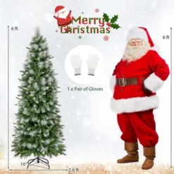 Costway 6/7.5/9 FT Pre-Lit Artificial Christmas Tree With 580/820/1228 Frosted Tips 470 LED Lights -Northlight Sale GUEST c3042639 9f37 442a a663 06b22e39dafc