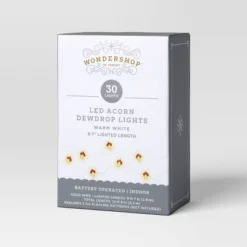 30ct LED Battery Operated Christmas Acorn Dew Drop Lights Warm White With Gold Wire - Wondershop™ 9 30ct LED Battery Operated Christmas Acorn Dew Drop Lights Warm White With Gold Wire - Wondershop™ -Northlight Sale GUEST c552f2b6 7c0e 4ffe ac65 562ee8e95b8a