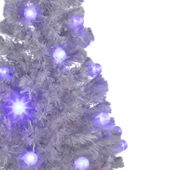 Northlight Pre-Lit Medium Color Changing Fiber Optic Artificial Christmas Tree - 4' - White - Blue LED Lights -Northlight Sale GUEST c7b875a2 9427 4cdb bbca 5ca7cc11e7c9