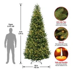 National Tree Company 10' Pre-lit Full Natural Fraser Fir Artificial Christmas Tree With Clear Lights -Northlight Sale GUEST c9fdd1cf d536 403b aaeb 1dd1f4e03125