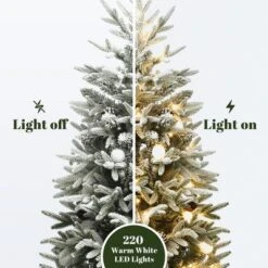 LuxenHome 3-Piece Pre-Lit Snowy Branches Artificial Christmas Tree Set With Metal Base Green -Northlight Sale GUEST cad87b54 7cce 4140 95db 18b0850fc8b6