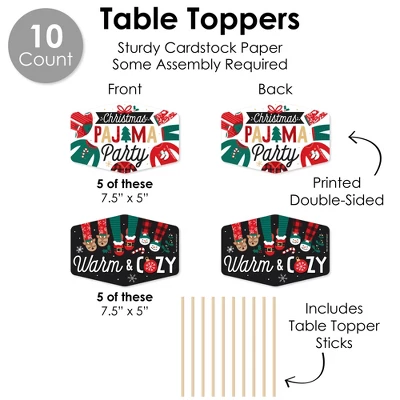 Big Dot Of Happiness Christmas Pajamas - Holiday Plaid PJ Party Supplies Decoration Kit - Decor Galore Party Pack - 51 Pieces 8 Big Dot Of Happiness Christmas Pajamas - Holiday Plaid PJ Party Supplies Decoration Kit - Decor Galore Party Pack - 51 Pieces - Image 6