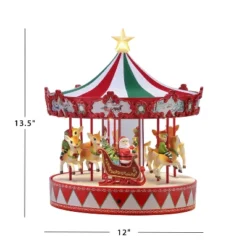 Mr. Christmas 14" Animated Vintage LED Carousel Musical Christmas Decoration -Northlight Sale GUEST cc7195d0 679c 4716 acf3 5b8b81c7c652