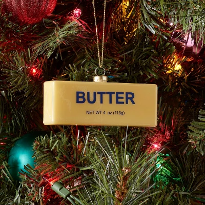 Glass Butter Christmas Tree Ornament - Wondershop™: Novelty Kitchen Decor, Indoor Use 3 Glass Butter Christmas Tree Ornament - Wondershop™: Novelty Kitchen Decor, Indoor Use