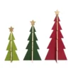 Transpac Set Of 3 MDF Triangle Tree Sculptures Multicolor Decorative Objects For Christmas Holiday Tabletop Decor -Northlight Sale GUEST ce109d38 c491 4ce4 844d d71d075b7f75