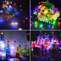 Twinkle Star 2-Pack Battery Christmas Fairy Lights, 33FT 100 LED Multicolor String Lights, Remote & Timer, 8 Modes Firefly For Garden, Indoor, Party -Northlight Sale GUEST ce452904 5a47 4051 8468 f7e2eacde298