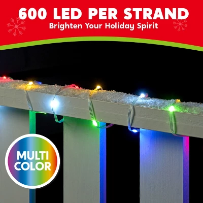 Joyfy 197/394 FT Christmas Tree String Lights Outdoor, PVC Wire String Lights With 8 Modes Timer, Reel For Xmas Indoor Outdoor Holiday Decoration 5 Joyfy 197/394 FT Christmas Tree String Lights Outdoor, PVC Wire String Lights With 8 Modes Timer, Reel For Xmas Indoor Outdoor Holiday Decoration - Image 3