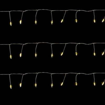 Northlight LED Fairy Water Droplet Christmas String Lights - Warm White - 6' Silver Wire - 40ct 5 Northlight LED Fairy Water Droplet Christmas String Lights - Warm White - 6' Silver Wire - 40ct - Image 3