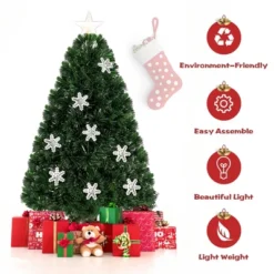 Costway 3FT Pre-Lit Fiber Optic Christmas Tree Multicolor Lights -Northlight Sale GUEST d18c516c ca06 4f37 8f9a c3dc84db7c50