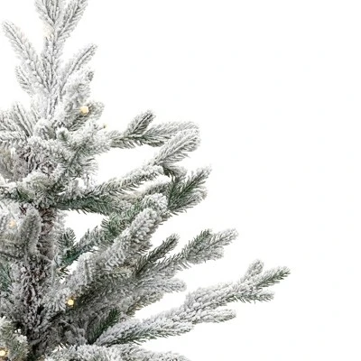 Northlight Real Touch™ Pre-Lit B/O Tamarack Pine Artificial Christmas Tree With Burlap - 2' Warm White LED 5 Northlight Real Touch™ Pre-Lit B/O Tamarack Pine Artificial Christmas Tree With Burlap - 2' Warm White LED - Image 3