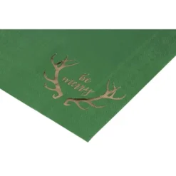Juvale 50-Pack Green Be Merry In Gold Foil Disposable Paper Cocktail Napkins For Christmas Party Supplies -Northlight Sale GUEST d3f06b25 4196 4724 8cc0 c4667ba7f89d