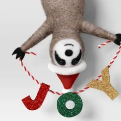 Christmas Felted Wool Sloth Joy Ornament - Wondershop™ -Northlight Sale GUEST d5199330 f66d 4aee b125 0e6cf0232607
