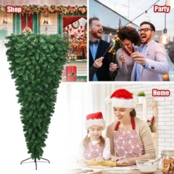 Costway 7Ft Unlit Upside Down Artificial Christmas Tree With 1000 Branch Tips Holiday -Northlight Sale GUEST d81a7f63 250f 48ea 9b1d 183bb654fa4f