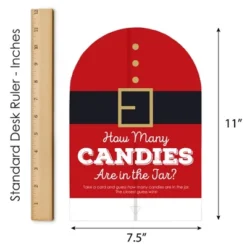 Big Dot Of Happiness Jolly Santa Claus - How Many Candies Christmas Party Game - 1 Stand And 40 Cards - Candy Guessing Game -Northlight Sale GUEST d9234701 f566 4f28 92de 702f9c26cf43