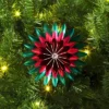 Christmas Foil Flower Ornament Green Ornament - Wondershop™