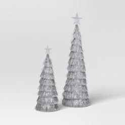2pk Christmas 18" And 12" Tinsel Trees - Wondershop™ -Northlight Sale GUEST dbfd5e77 23ae 4173 96dd 8cba05960e13