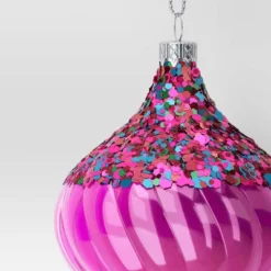 Christmas Swirl Onion Hot Pink Ornament - Wondershop™ -Northlight Sale GUEST dfb6afa3 5f85 41ce ad84 7ad6456b4bd5