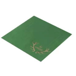 Juvale 50-Pack Green Be Merry In Gold Foil Disposable Paper Cocktail Napkins For Christmas Party Supplies -Northlight Sale GUEST e10ac774 13e7 46bb babd 1315fc0031b8