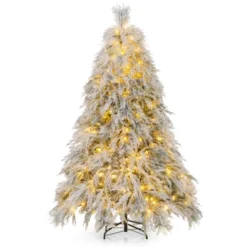 Costway 4.5/6/7 FT Pre-Lit Artificial Christmas Tree With 279/519/743 PVC & Pine Needles & PE Tips -Northlight Sale GUEST e3218c9e 02ab 4497 a6e9 fe2fc02fb7eb