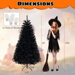 Costway 6/7/8 FT Halloween Tree Artificial Decoration Tree With 758/1040/1408 Branch Tips 6 Lighting Modes -Northlight Sale GUEST e327ecf8 7fb5 4011 8387 9e1086e51c5c