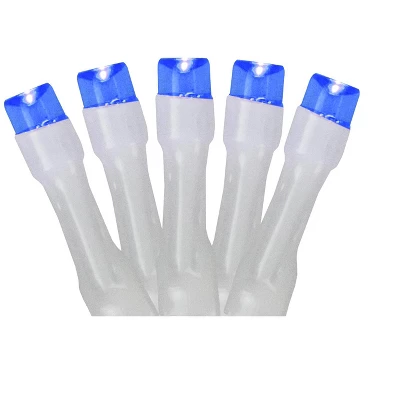 Northlight Battery Operated LED Christmas Lights - Blue - 9.5' White Wire - 20ct 2 Northlight Battery Operated LED Christmas Lights - Blue - 9.5' White Wire - 20ct