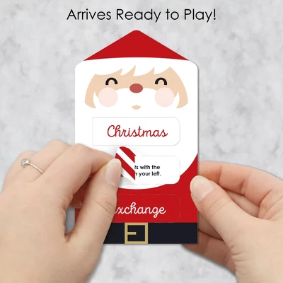 Big Dot Of Happiness Jolly Santa Claus - Christmas Party Game Pickle Cards - White Elephant Gift Exchange Pull Tabs - Set Of 12 2 Big Dot Of Happiness Jolly Santa Claus - Christmas Party Game Pickle Cards - White Elephant Gift Exchange Pull Tabs - Set Of 12