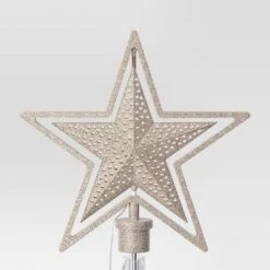 Christmas Lit Auto Rotating Star Tree Topper 5 Point Gold - Wondershop™ -Northlight Sale GUEST eab8f2d3 0369 4671 9bbc 92d1ca8bea95