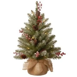 National Tree Company Pre-Lit Dunhill Fir Artificial Christmas Tree With Snow, Red Berries And Pine Cones Clear Lights -Northlight Sale GUEST eba1979a b838 4e03 a8c0 0afd5d2a825e