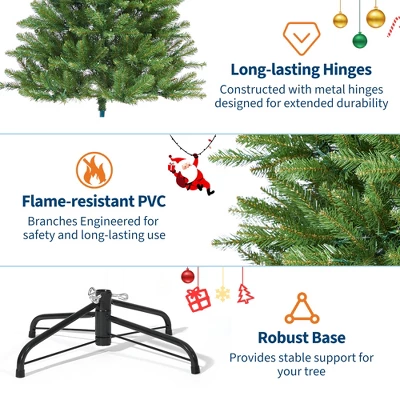 Christmas Artificial Tree, PVC Mixed Automatic Tree With Dual Color LED Lights 3 Christmas Artificial Tree, PVC Mixed Automatic Tree With Dual Color LED Lights