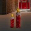 Northlight LED Lighted Candles Outdoor Christmas Decorations - 22.75" - Red - Set Of 2 -Northlight Sale GUEST ee41d135 ba89 41e2 b9a0 2887dc0405f8