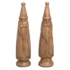 Transpac Slim Santa Set Of 2 Resin Wood Look Christmas Home Decorations For Festive Decor -Northlight Sale GUEST eeade137 3c89 4a6e 812a cb13f15e919d