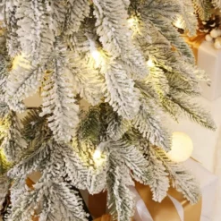 LuxenHome 3-Piece Flocked Artificial Tree Set With Lights And Metal Stand Green 21 LuxenHome 3-Piece Flocked Artificial Tree Set With Lights And Metal Stand Green -Northlight Sale GUEST f0396e15 8dac 4375 8241 2d4676866175