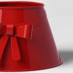 7" Christmas Metal Mini Tree Collar With Bow Red - Wondershop™ -Northlight Sale GUEST f0f5e1ae 445a 4bac 8f94 2d7c31acb501