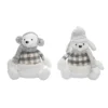 Transpac Plush Polar Bear Sitter Set Of 2 Christmas Home Decorations Soft Polyester Holiday Decor -Northlight Sale GUEST f21d891e 03f6 4562 96ee 59eede6e7bf2