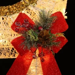 LuxenHome Lighted White & Gold Glitter Deer Family Set, Indoor/Outdoor Christmas Decoration White, Gold, Red, Green 21 LuxenHome Lighted White & Gold Glitter Deer Family Set, Indoor/Outdoor Christmas Decoration White, Gold, Red, Green -Northlight Sale GUEST f3efdc06 833e 42bf a4ec 755ed0467260