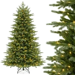 Costway 5 FT Artificial Christmas Tree With 1426 Lush PVC & PE Tips 200 LED Lights -Northlight Sale GUEST f418afe4 b351 4215 9446 c330e7793a54