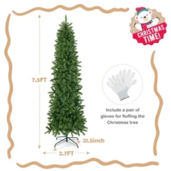 Costway 6 FT/7.5 FT Pre-Lit Hinged Artificial Christmas Tree W/ 648/796 Tips & 270/350 LED Lights -Northlight Sale GUEST f42c52fb 2fc4 4fb4 8094 d21ce91afd0b