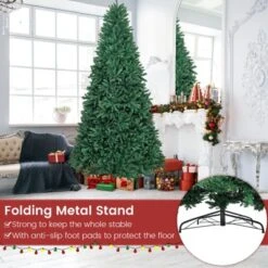 Costway 9 FT Hinged Christmas Tree Unlit Artificial Xmas Decoration W/ 3594 Branch Tips -Northlight Sale GUEST f5412bd4 b9b5 41d2 b36f 9bbb0cbc7621