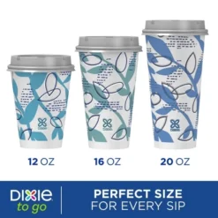 Dixie To Go Disposable Hot Cups & Lids - 12oz -Northlight Sale GUEST f5ae7cb9 fb3c 48b3 ab9d be35830529cf