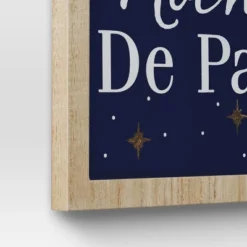 'Noche De Paz' With Metal Star And Bells Christmas Wood Wall Décor - Wondershop™: Vertical Hang 7 'Noche De Paz' With Metal Star And Bells Christmas Wood Wall Décor - Wondershop™: Vertical Hang -Northlight Sale GUEST f67b9620 98bf 49de 8a81 7a952ec68bbd