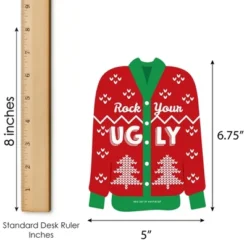 Big Dot Of Happiness Ugly Sweater - Bar Bingo Cards And Markers - Holiday And Christmas Party Shaped Bingo Game - Set Of 18 -Northlight Sale GUEST f712c3ed 85e3 4549 af25 de3ee46bfe42