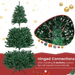 Costway 6ft Hinged Artificial Christmas Tree Unlit Douglas Full Fir Tree W/ 1355 Tips -Northlight Sale GUEST f83eb22c efe4 4d8c b4c5 71a7a0ae7edf