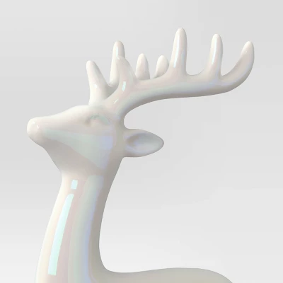 Christmas Ceramic Iridescent Deer Figural - Wondershop™ 4 Christmas Ceramic Iridescent Deer Figural - Wondershop™ - Image 2
