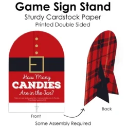 Big Dot Of Happiness Jolly Santa Claus - How Many Candies Christmas Party Game - 1 Stand And 40 Cards - Candy Guessing Game -Northlight Sale GUEST f852b299 df60 460d 8d6f 4268ab635117