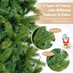 Costway 5FT Pre-Lit Hinged Artificial Christmas Tree With 390 Tips & 180 Multicolor Lights -Northlight Sale GUEST facdb9e6 4697 4aa9 874e 6815cc02cf28