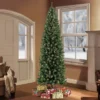 7.5ft Pre-lit Slim Artificial Christmas Tree Newcastle Fir - Puleo: Incandescent Lights, Hypoallergenic -Northlight Sale GUEST fb29567e 25e8 4b11 9e6e 8b217ef249af
