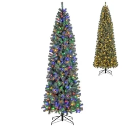 Costway 4.5/6.5/7.5/9 FT Artificial Xmas Tree With 256/556/724/1168 Branch Tips 100/200/250/500 LED Lights 9 Lighting Modes -Northlight Sale GUEST fb80e725 70f7 4094 bbbf bed72ddd3b71