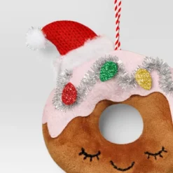 6" Christmas Fabric Donut Ornament - Wondershop™ -Northlight Sale GUEST fc09f56b cfc3 462b 9e77 0148962c4122